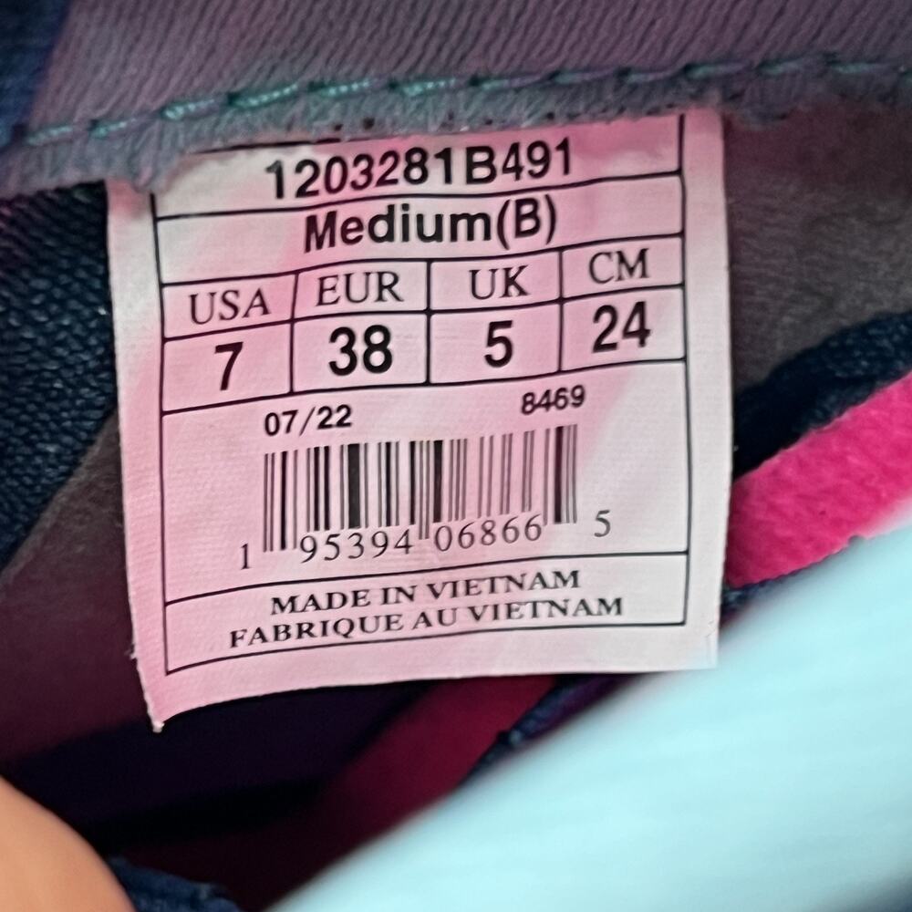 Brooks Hyperion Tempo Running Shoes Women Size 7 B Blue Green Comfort Sneakers - Picture 9 of 9